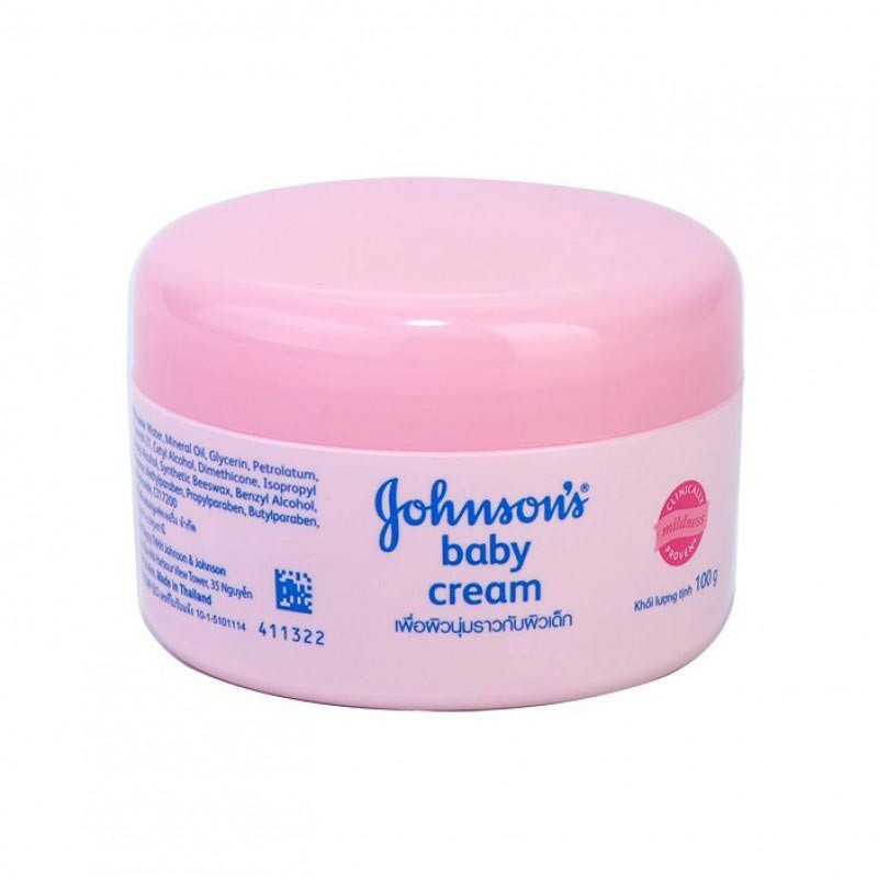 Johnson's Baby Cream Pink Jar (Imported), 100gm