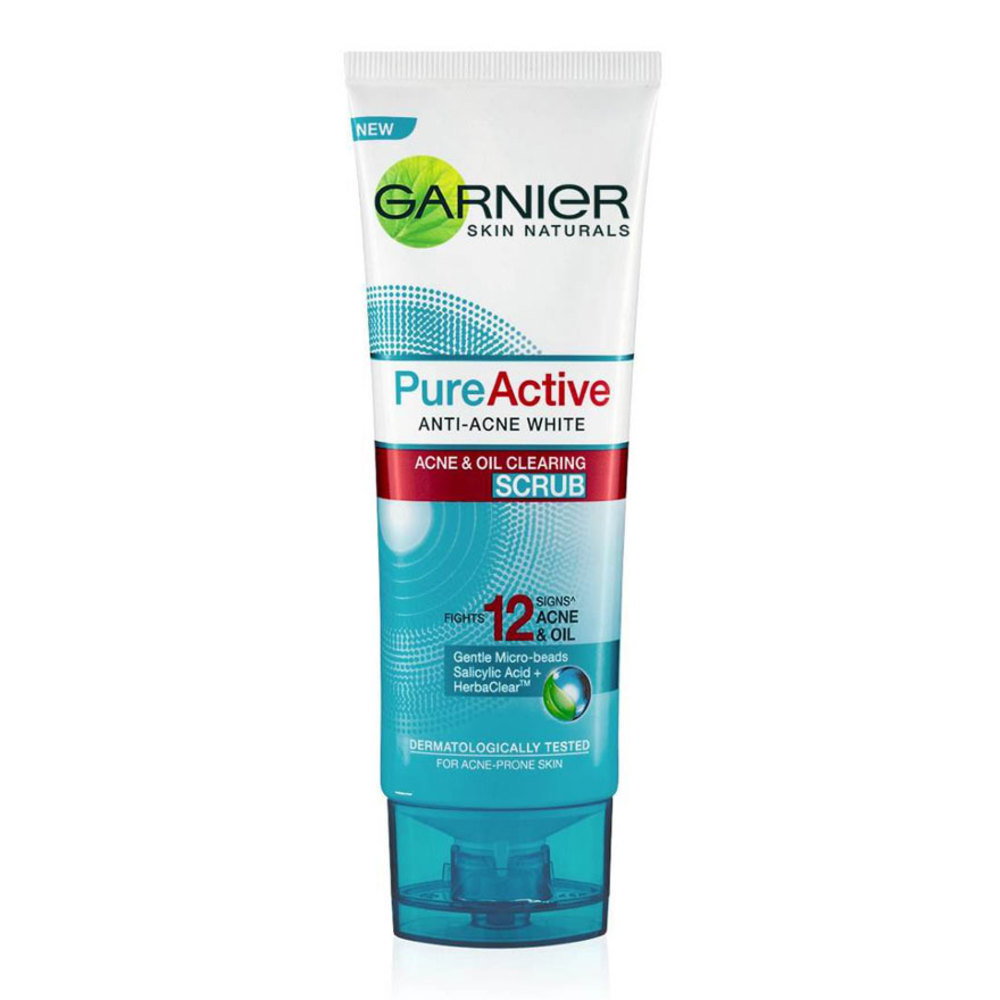 Garnier Pure Active Anti-Acne White Scrub Face Wash 100mL