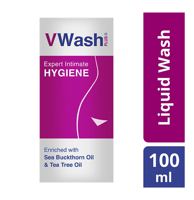 VWash Plus Intimate Hygiene Wash - 100 ml Feminine care and hygiene Tea Tree oil