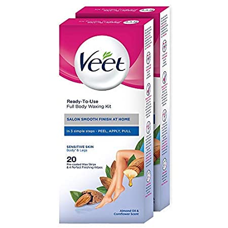 Veet Full Body Waxing Kit - Sensitive Skin (20 strips)