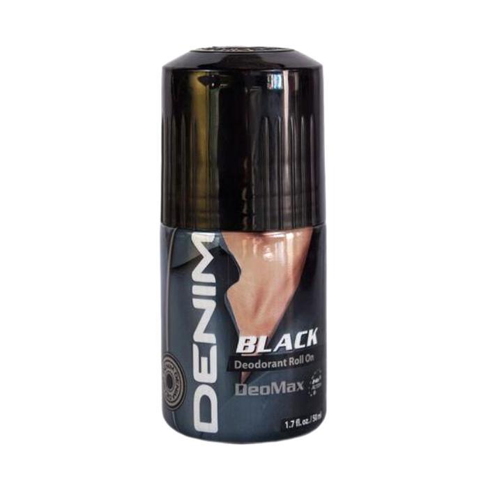 Denim Black Deodorant Roll On - 50 ml